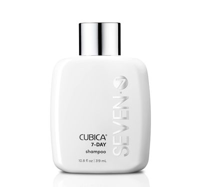 SEVEN Haircare Cubica 7-DAY Shampoo for Women, Men, All Hair Types, Add Shine and Moisture to Hair, Sulfate Paraben Free, Cruelty Free with Biotin Green Tea Extract, Made in USA, 10.8oz