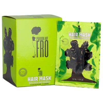 Pardon My Fro Hair Mask - Argan Oil Jojoba Oil for Curly, Coily Hair - 12 Pack x 1.75 oz