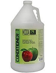 MODA - Moisturizing Conditioner for all Hair Types, Apple, 128 Oz, Professional - Strengthens, Moisturizes, Leaves Hair Soft and Shiny, Adds Volume, Protects Color and Restore