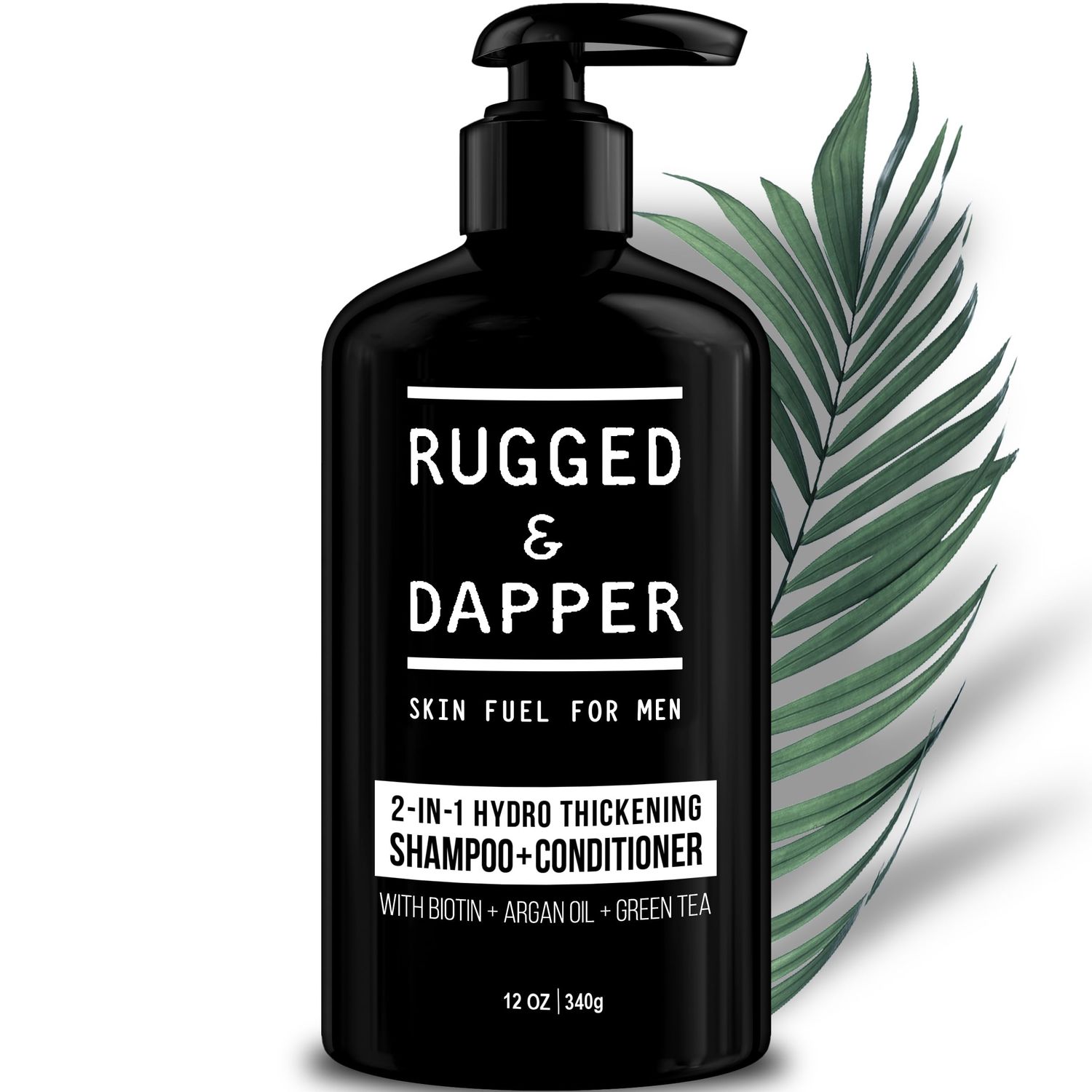 RUGGED DAPPER 2-in-1 Mens Shampoo and Conditioner - Biotin Hair Thickening Shampoo for Men - SLS-free and Paraben-Free