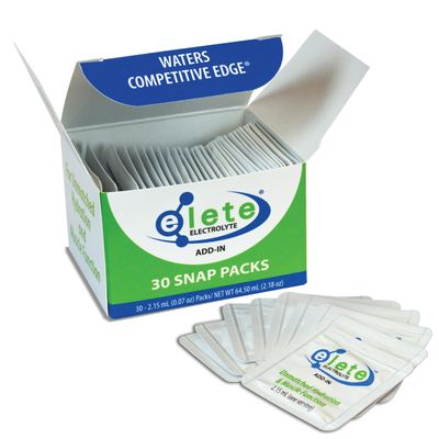 elete Electrolyte Add-in Hydration Drops Snap Packs Sodium, Magnesium, Potassium Trace Minerals Zero Sugar, Unflavoured Electrolytes Easy Fold and Squeez Packaging to Use 30 Single Servings