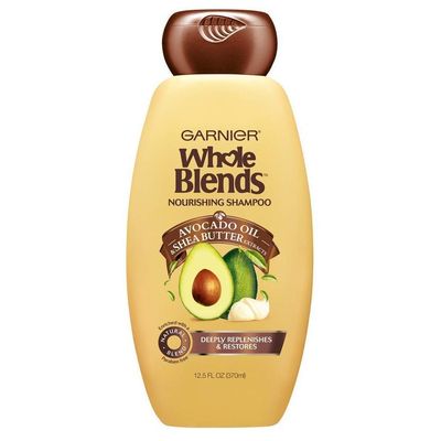 Garnier Whole Blends Nourishing Shampoo, Avocado Oil Shea Butter Extracts 12.50 oz ( Pack of 3)