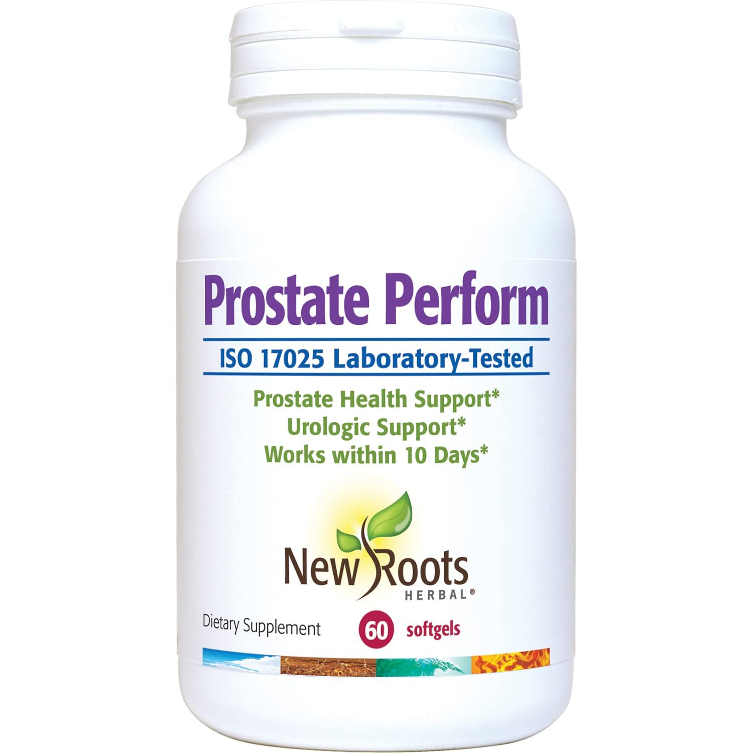 New Roots Prostate Support Supplement with 16 Herbal Ingredients: Saw Palmetto, Plant Sterols, Borage Oil, Selenium, Vitamins Zinc (60 Softgels) Relieves Weak Urine Flow, Frequent Urination