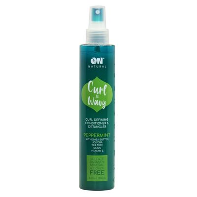 On Natural Curl and Wavy Curl Defining Conditioner Detangler, Peppermint 8 fl oz