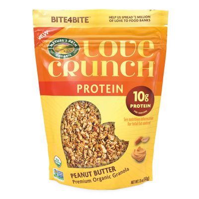 Love Crunch Organic Peanut Butter Protein Granola, 11 oz (Pack of 1), Non-GMO, by Nature&#39;s Path