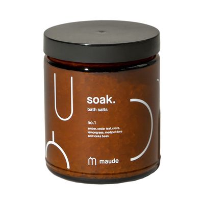 Maude Soak No. 1 - Nourishing Bath Salts - Self Care Gifts for Women Men - Magnesium Soak with Dead Sea Salt Potassium Chloride to Soften Skin - Vegan-Friendly Paraben-Free (8 oz)