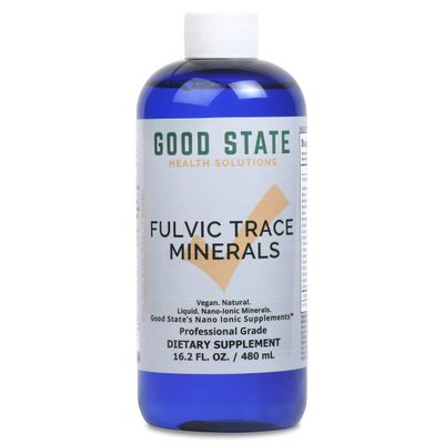 Good State Liquid Ionic Trace Minerals Blend with Fulvic Acid for Optimal Absorption Trace Mineral Drops for Water for Essential Overall Health Support 96 Servings at 125 Mg 16 Fl oz Bottle