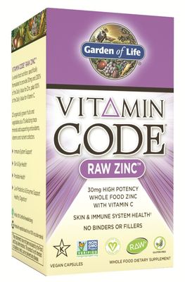 Garden Of Life Vitamin Code Raw Zinc, 60 Capsules (2 pack)
