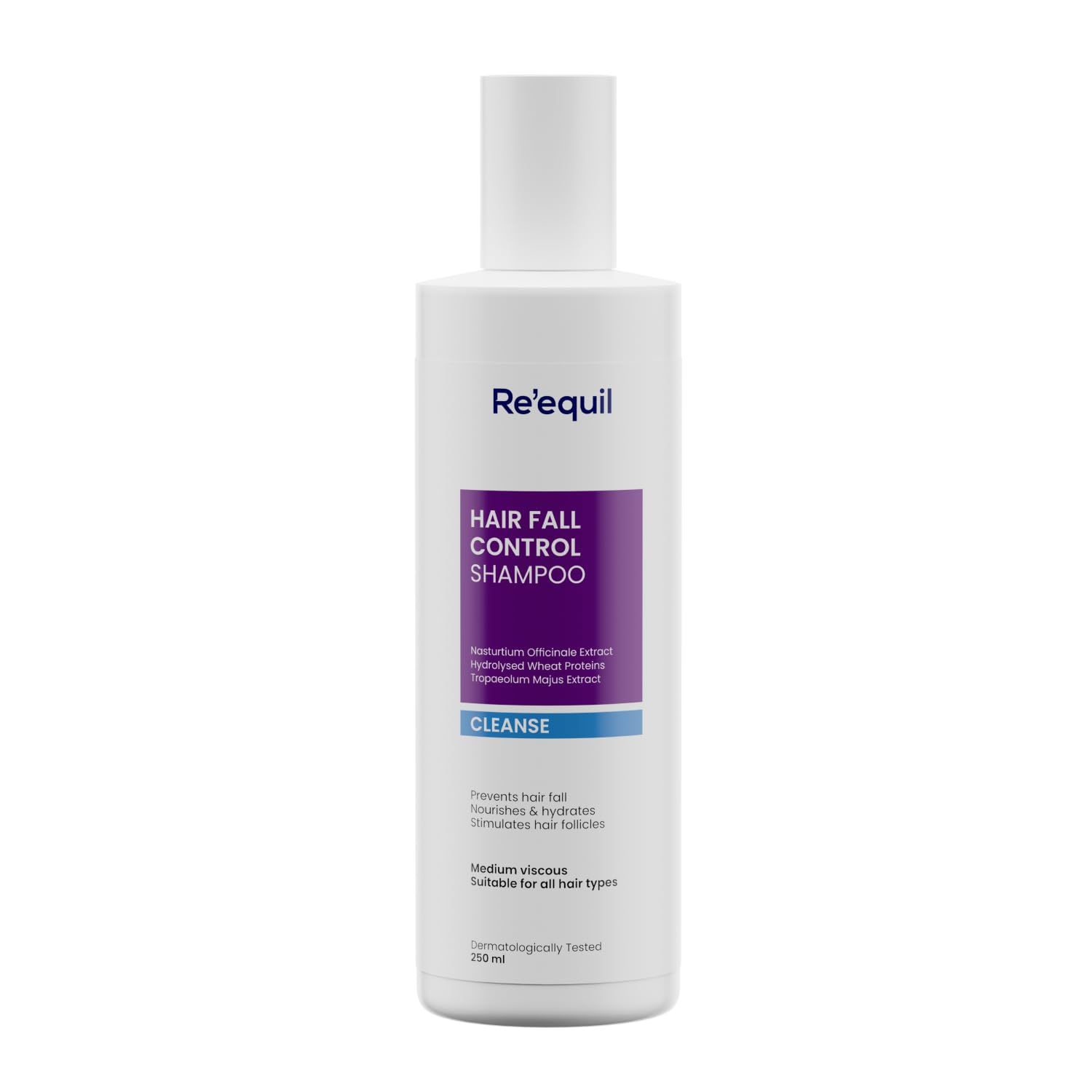 RE&#39; EQUIL Hair Fall Control Shampoo Reduces Hairfall Promotes Hair Thickness All Hair Types 250ml
