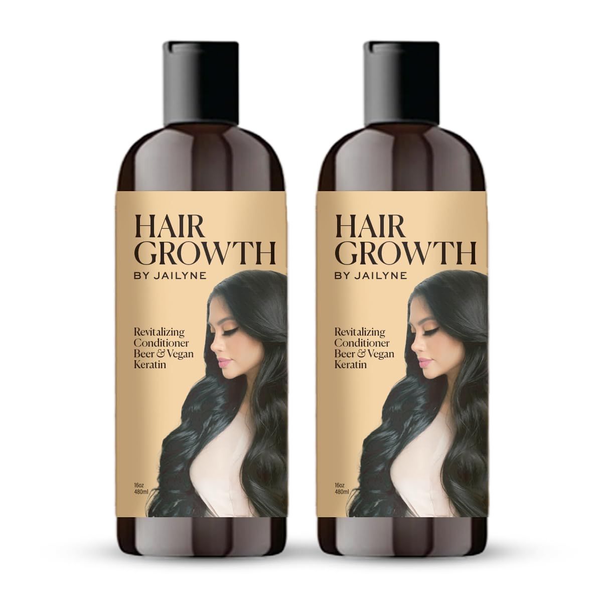 Hair Growth Conditioner by Jailyne Ojeda - Deeply Nourishing Strengthening Formula with Biotin Keratin - Promotes Thicker, Longer Hair - Made in USA
