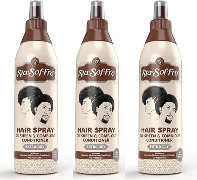 Sta-Sof-Fro Hair Scalp Spray Comb Out Conditioner with Lanolin, Extra Dry (3 Pack 350mL)
