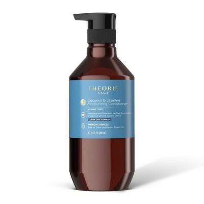 Theorie Coconut and Jasmine Moisturizing Conditioner - Moisturize Shine for Strong and Healthy Hair - Suited for All Hair Types - Protects Color and Keratin Treated Hair, Pump Bottle 400mL