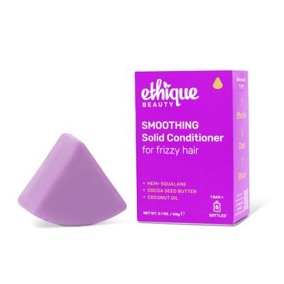 Ethique Smoothing Conditioner Bar for frizzy hair with Coconut Butter - Plastic-Free, Cruelty-Free, Vegan, 2.12 oz