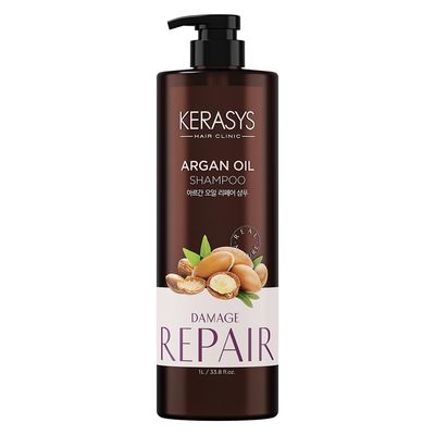 Kerasys Argan Oil Real Nature for Extremely Damaged Hair 33.8 fl oz 1L (Shampoo, 1-Pack)