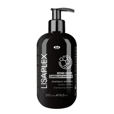 Lisap Lisaplex Lamellar Hair Shampoo, Bonding Shampoo for Strengthening Repair, Shiny Soft Hair Care for All Hair Types, Gentle Formula, Vegan, Cruelty Free, Paraben Free, SLSSLES Free, 500ml