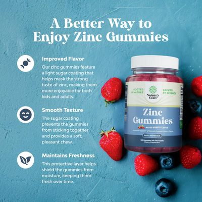 Extra Strength Zinc Gummies for Adults - Chewable Zinc Supplements for Women Men for Energy Immune Support - Vitamins Mineral Supplements - 120 Chews