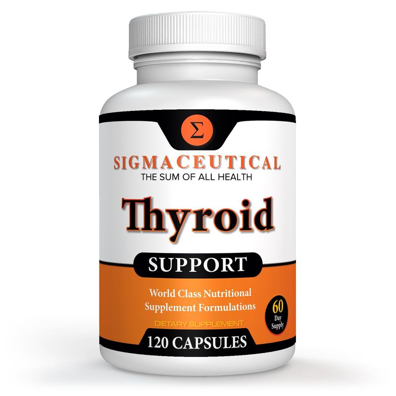 Thyroid Wellness Blend Zinc, Selenium Iodine Complex Ashwagandha Kelp Herbal Support 120 Vegetarian Capsules Natural Energy Metabolism Formula