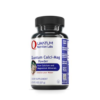 QNL Quantum Calci-Mag Powder - Calcium Magnesium Supplement to Support Joint, Teeth Bone Health - Coral Calcium Capsules from Sango Marine Coral - 8 oz