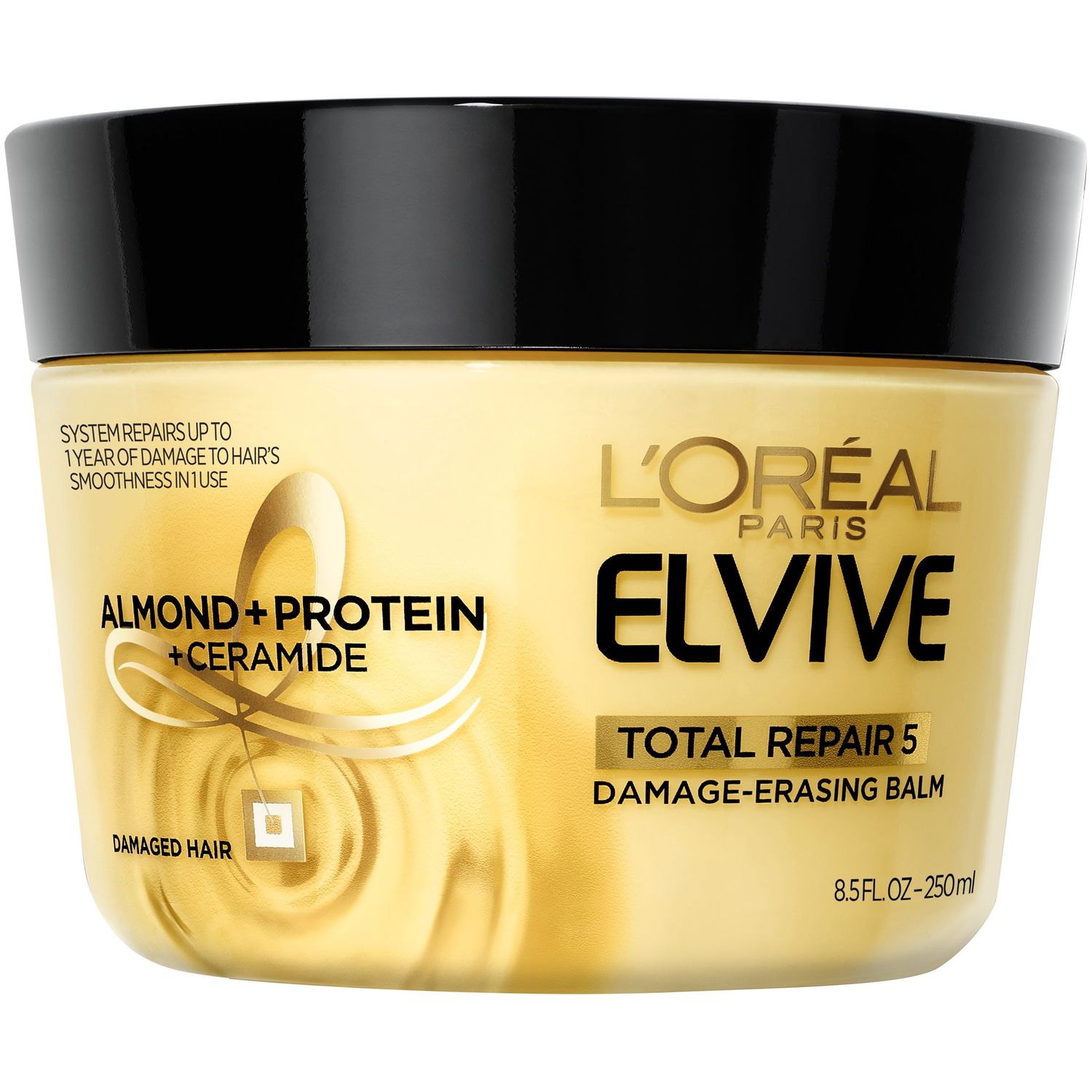 L&#39;Oreal Paris Hair Expert Total Repair 5 Damage-Erasing Balm, Deeply repairs and reconstructs- dry, chemically treated hair, 8.5 oz. (Packaging May Vary)