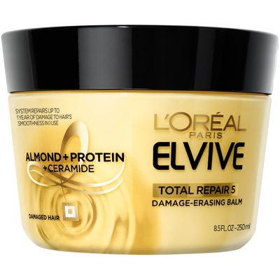 L&#39;Oreal Paris Hair Expert Total Repair 5 Damage-Erasing Balm, Deeply repairs and reconstructs- dry, chemically treated hair, 8.5 oz. (Packaging May Vary)