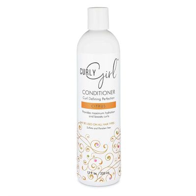 Curly Girl, Curly Hair Moisturizing and Curl Defining Conditioner Citrus, Sulfate and Paraben Free, 12 oz Bottle