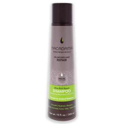 Macadamia Professional Hair Care Sulfate Paraben Free Natural Organic Cruelty-Free Vegan Hair Products Ultra Rich Hair Repair Shampoo, 10oz (packaging may vary)