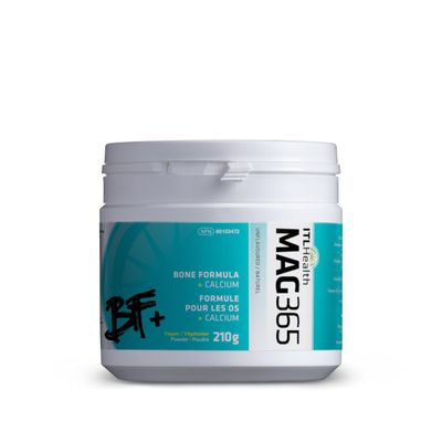 MAG365 ITL Health BF Plus Calcium, 210g 35-Servings - Ionic Magnesium Citrate Powder, Natural Citrus Flavor - Vitamin K2 D3 with Zinc, B6, C, Calcium Potassium - Bone Support Formula for Men Women