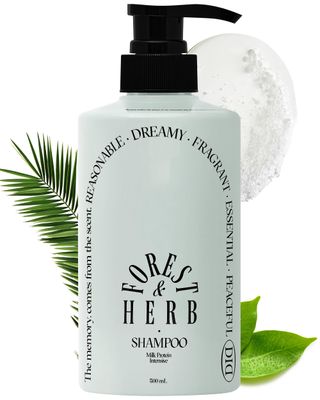 ODID Milk Protein Intensive Shampoo - Korean Volumizing and Hair Loss Relief Perfume Shampoo for Damaged Hair - Natural Green Herb Scent - pH5.5 Scalp Purifying, 16.9 fl.oz.