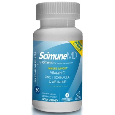 ScimeraMD Scimune Immune Support Supplement with Zinc, Quercetin, Echinacea, and Wellmune Beta Glucan, 30 CT
