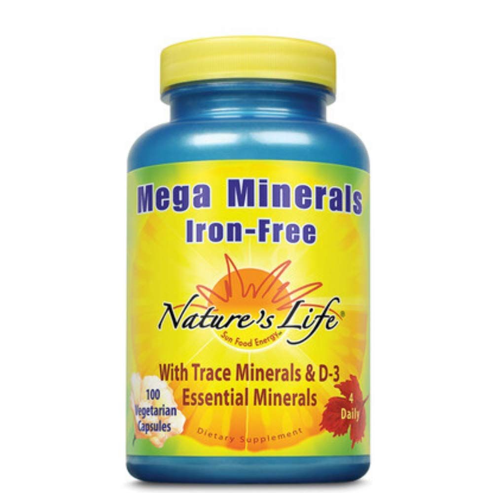 Nature's Life Mega Minerals wNo Iron 100 CT