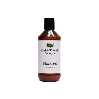 Wild Thunder - Handcrafted in The USA Mens Shampoo - Made from Oils With No Harsh Chemicals - Hydrating Coconut Oil - For The Everyday Outdoorsman (Black Sea) (Black Sea)