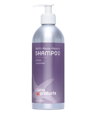 Plaine Products Eco-Friendly Shampoo - Citrus Lavender - Sulfate Free, 16oz (Refillable Bottle with Pump)