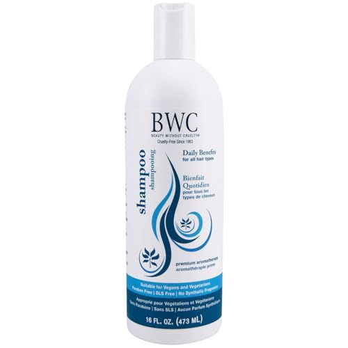 Beauty Without Cruelty Shampoo, Daily Benefits - Vegan-Friendly, Cruelty-Free SLS-Free, Aromatherapy Hair Care, 16 Oz