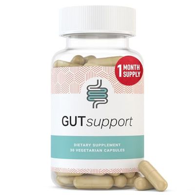 IBDassist Gut Support Capsule - Gut Health Digestion Supplement - Constipation Occasional Bloating Relief for Women Men - Complete with Vitamin D3, A, E, Zinc More - 30 Capsules