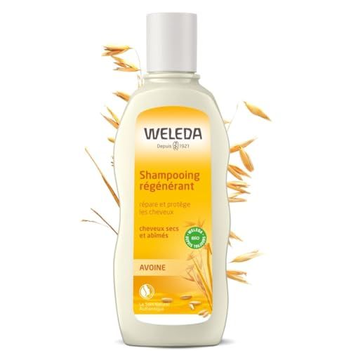 WELEDA - Shampooing R g n rant l&#39;Avoine - Soin Cheveux Secs et Ab m s - Flacon de 190 ml