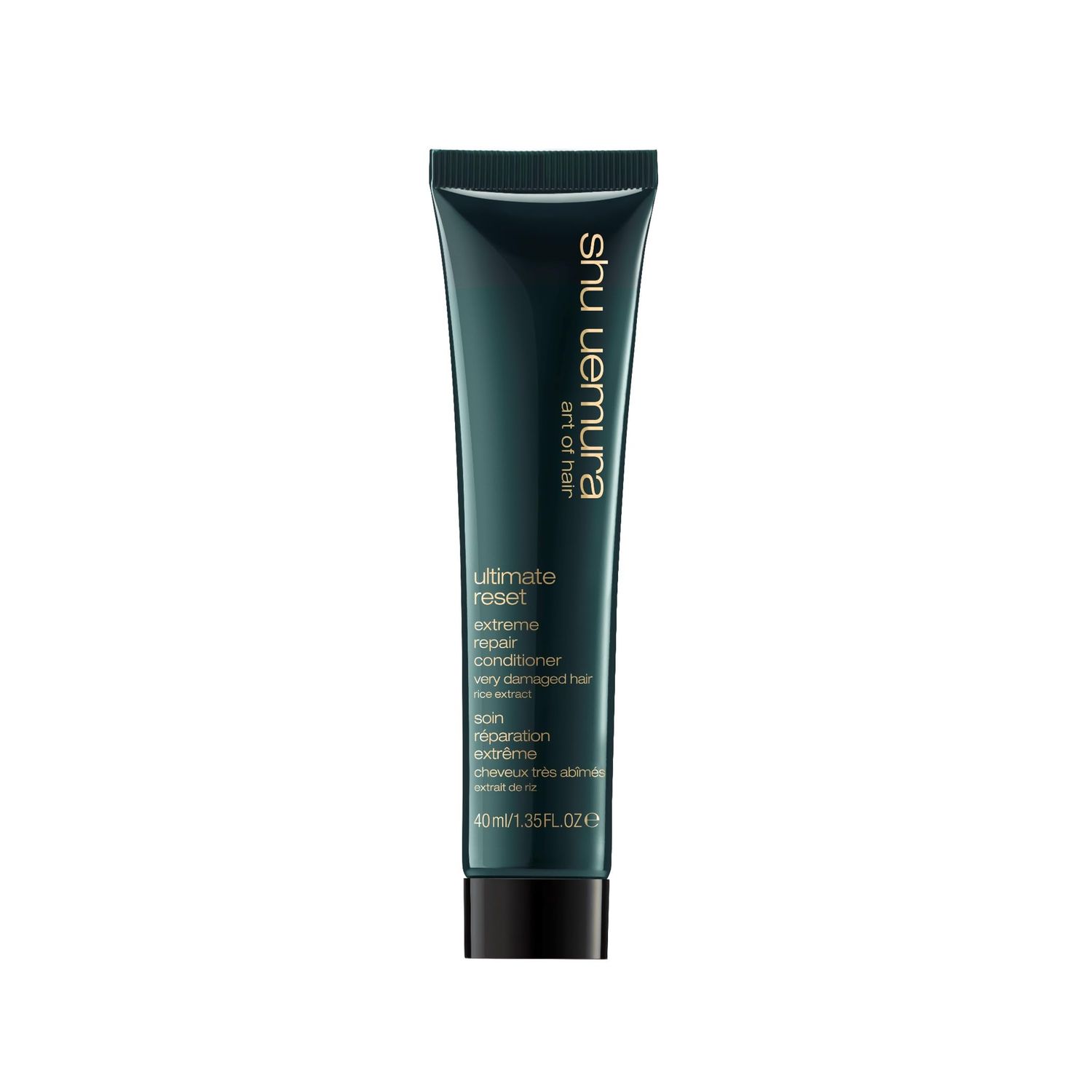 shu uemura art of hair Ultimate Reset Extreme Repair Conditioner Strengthens to Reduce Breakage and Split Ends Conditions and Nourishes With Japanese Rice Extract For Damaged Hair Travel Size