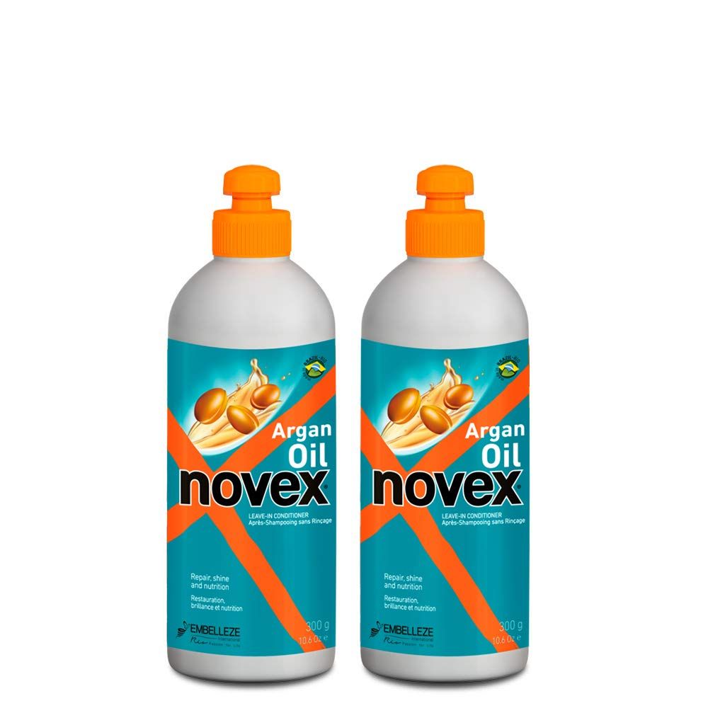 NOVEX Argan Oil Leave in Conditioner 300g 10.5oz (Pack of 2)