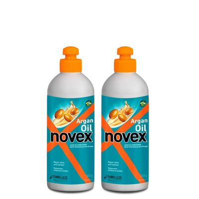 NOVEX Argan Oil Leave in Conditioner 300g 10.5oz (Pack of 2)