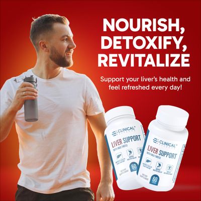 Clinical Effects: Liver Support - Natural Milk Thistle and Zinc Supplement - 60 Veggie Capsules - Helps Detox and Cleanse The Liver - Supports Liver Function and Digestive Health - Made in The USA