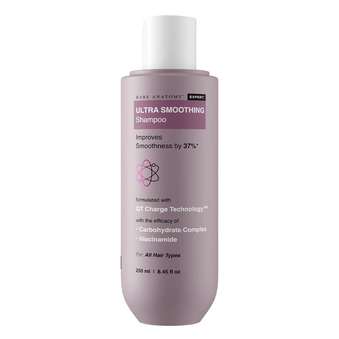 Bare Anatomy Ultra Smoothing Hair Shampoo Restores Smoothing Texture by 27 Dry Frizzy Hair Paraben Sulfate Free For Women Men 250ml