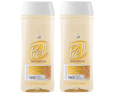 Prell Sesame Pro-Vitamin Shampoo for Thinning Hair, Color Safe, Volumizes Restores 13.5 fl. oz. (Pack of 2)