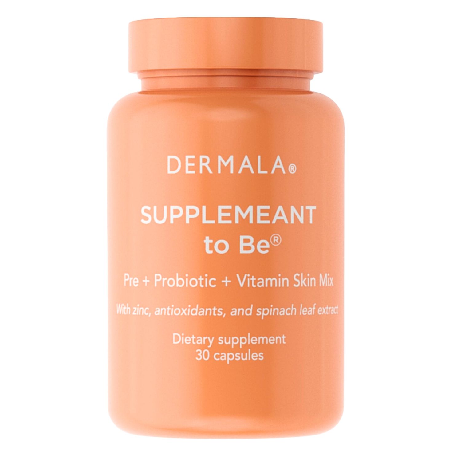 Dermala FOBO SUPPLEMEANT to Be Acne Supplement All Natural Daily Prebiotics Probiotics Vitamins Skin Mix with Zinc Improve Clear Blemish-Free Radiant Skin Through Balancing Gut Health