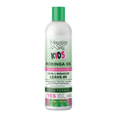 Hawaiian Silky Kids Moringa Oil Shea Butter 14 in 1 Miracles Leave In