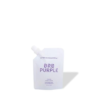 The Beachwaver Co. Haircare BRB Blonde Purple Conditioner - Travel Size (3 Oz) Anti-Brass Toning Conditioner wHiX Vegan Bond Multipliers Moisturizing, Sulfate-Free Formula for Blonde Grey Hair