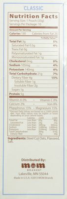 MOM Brands Better Oats Revolution Steel Cut, Classic, 11.6 Ounce