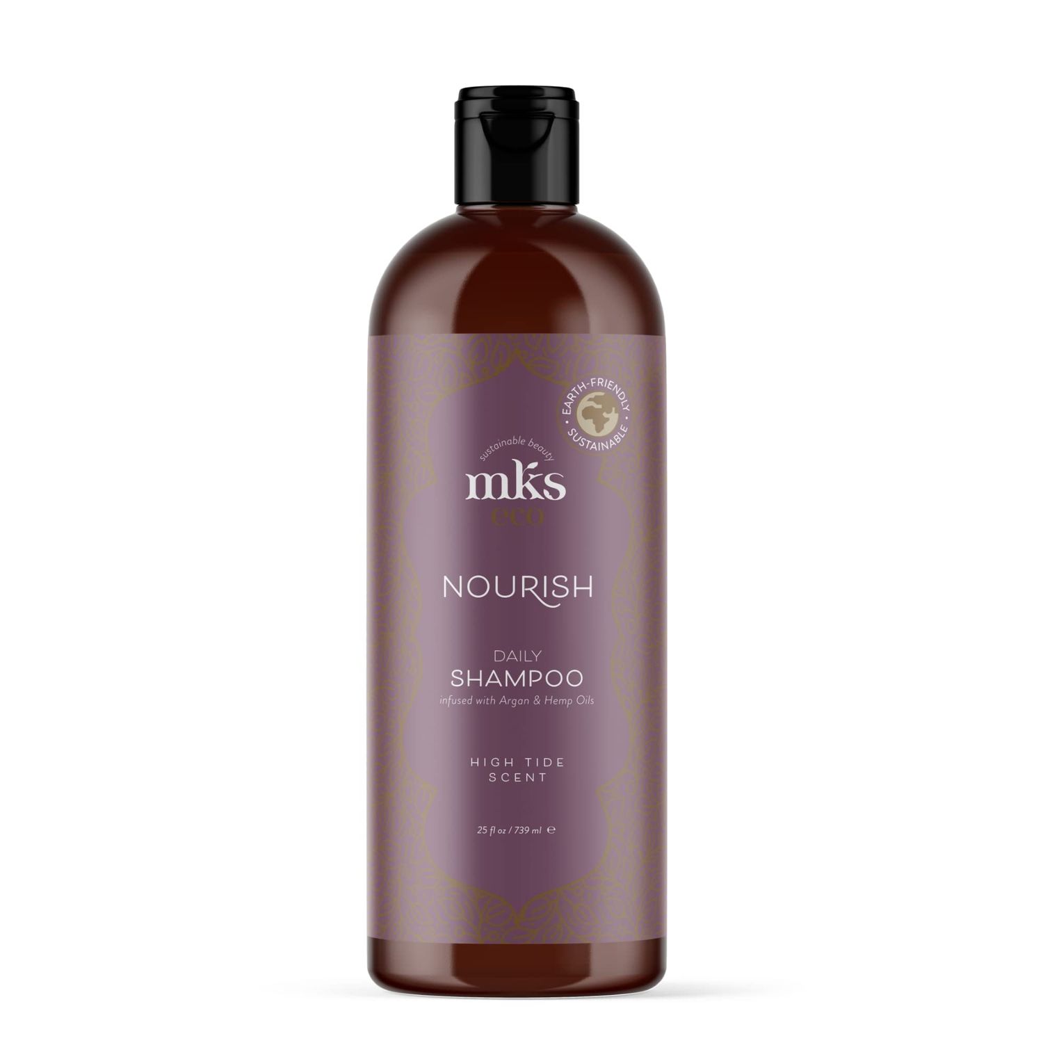 MKS eco X Nourish Shampoo, High Tide - 25 fl oz - Cleanses, Strengthens Repairs - Ideal for Fine Hair, Safe for Color Treated Hair - Moroccan Argan Oil, Hemp Seed Oil - Vegan, Cruelty Free