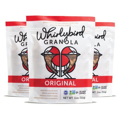 Whirlybird Granola Original, Gluten-Free, Non-GMO, Kosher, Vegan, 11oz (Pack of 3)