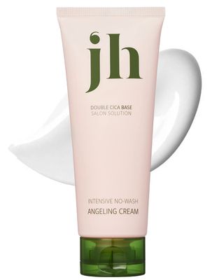 JENNYHOUSE Intensive No-Wash Angeling Cream - Leave In Hair Cream for Dry Damaged Hair with Cica - Anti Frizz Hair Thickening Lotion - Silicone, Sulfate Free - Fresh Fruity Floral Scent, 5.1 fl.oz