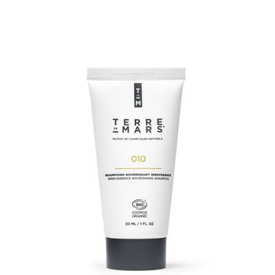 TERRE DE MARS Irreverence Nourishing Shampoo, Certified Organic, Moisturizing and Repairing Shampoo for Men and Women, Made in France, Vegan and Cruelty Free (1 FL Oz)