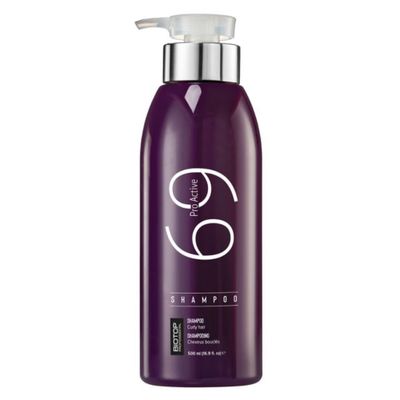 Biotop Professional 69 Pro-Active Hair Shampoo - Frizz Control, Curl Defining Color Safe Shampoo Made with Coconut Oil, Avocado Oil Almond Oil - Paraben, SLS Cruelty-Free Hair Care (11.15oz)